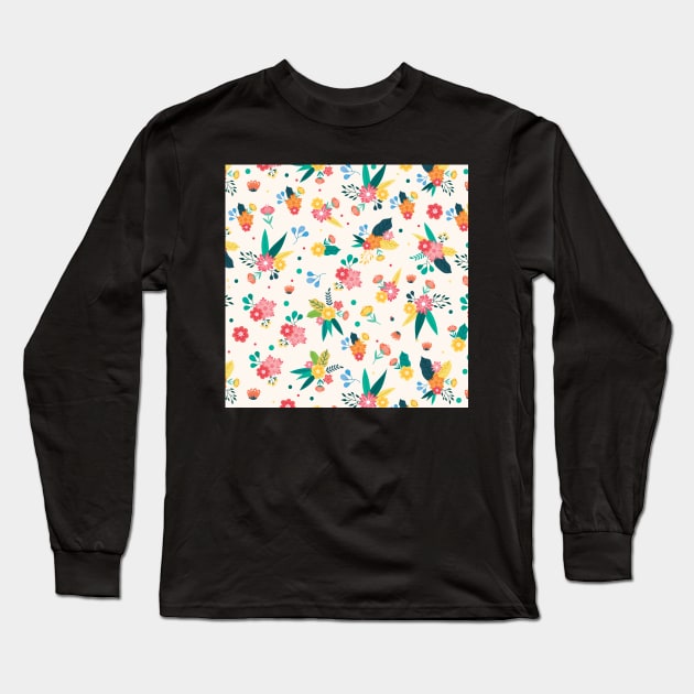 Spring Flowers Long Sleeve T-Shirt by edwardecho